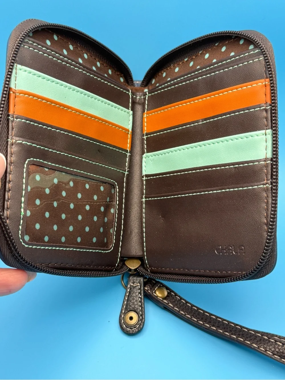Charming Chala Fierce Tiger Purse Wallet Credit Cards Coins Wristlet